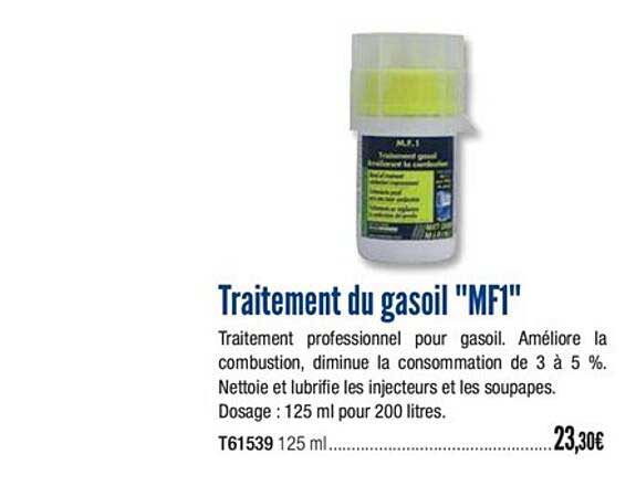 traitement du gasoil mf1