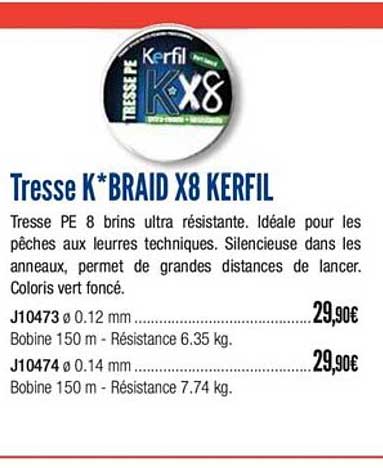 tresse k*braid x8 kerfil