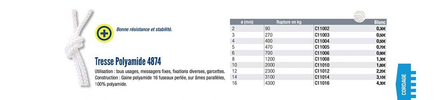 tresse polyamide 4874