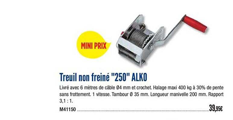treuil non freiné 250 alko