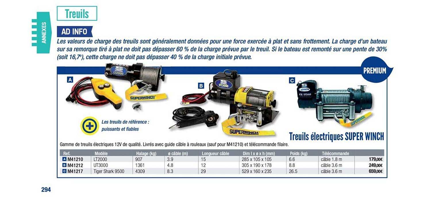 treuils électrique super winch