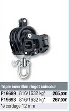 triple émerillon ringot coinceur