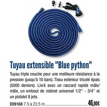 Tuyau Extensible Blue Python