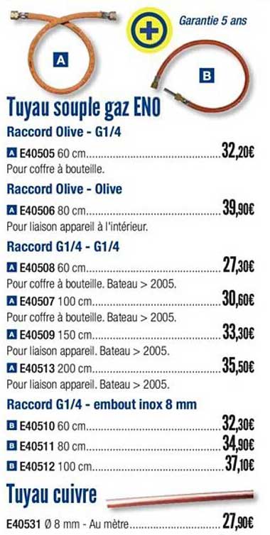 tuyau souple gaz eno