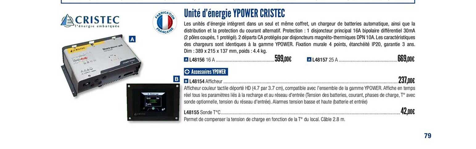 unité d'énergie ypower cristec