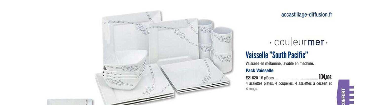 vaisselle south pacific couleurmer