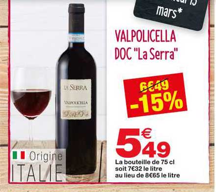 valpolicella doc "la serra"