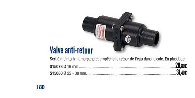 valve anti retour