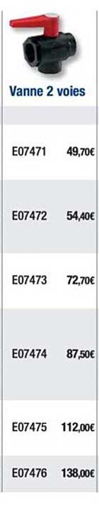 vanne 2 voies