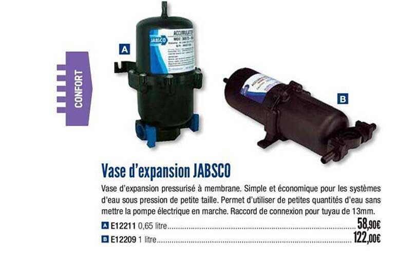 vase d'expansion jabsco