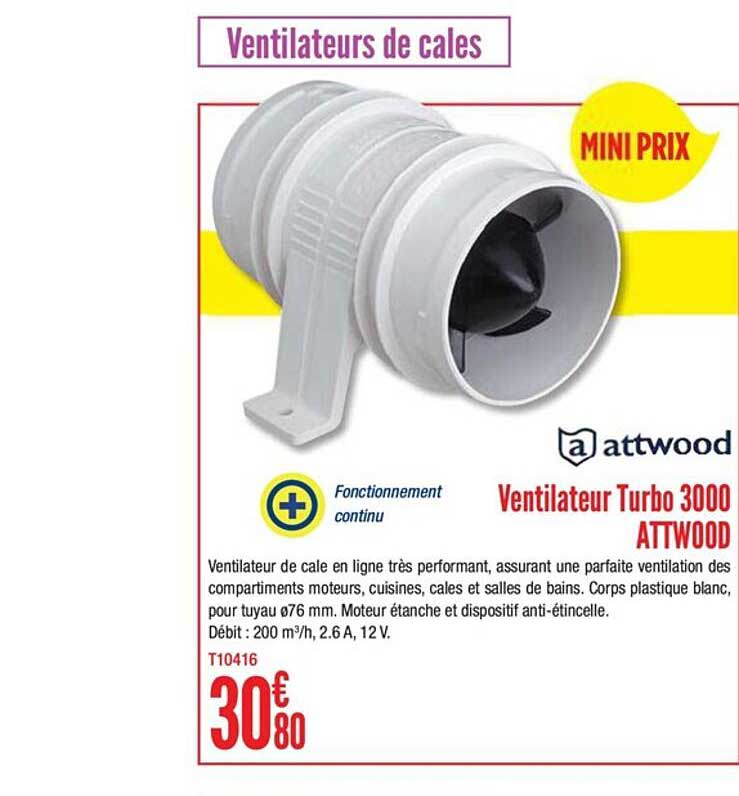 ventilateur turbo 3000 attwood