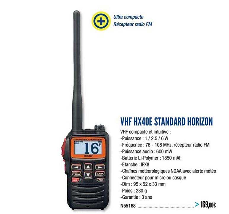vhf hx40e standard horizon