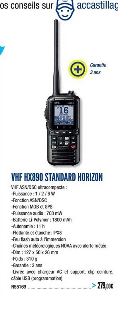 vhf hx890 standard horizon
