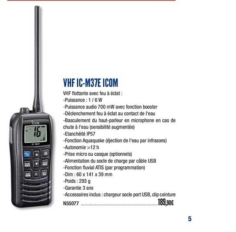 vhf ic m37e icom