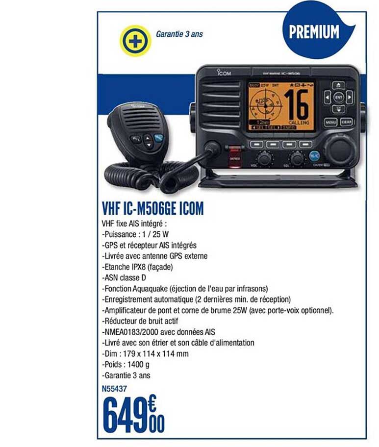 vhf ic m506ge icom