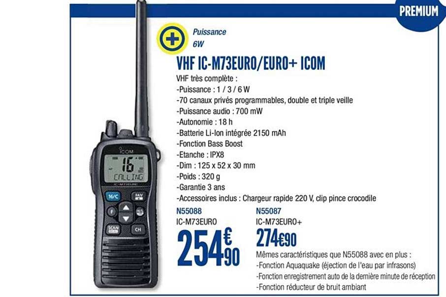 vhf ic m73euro euro+ icom