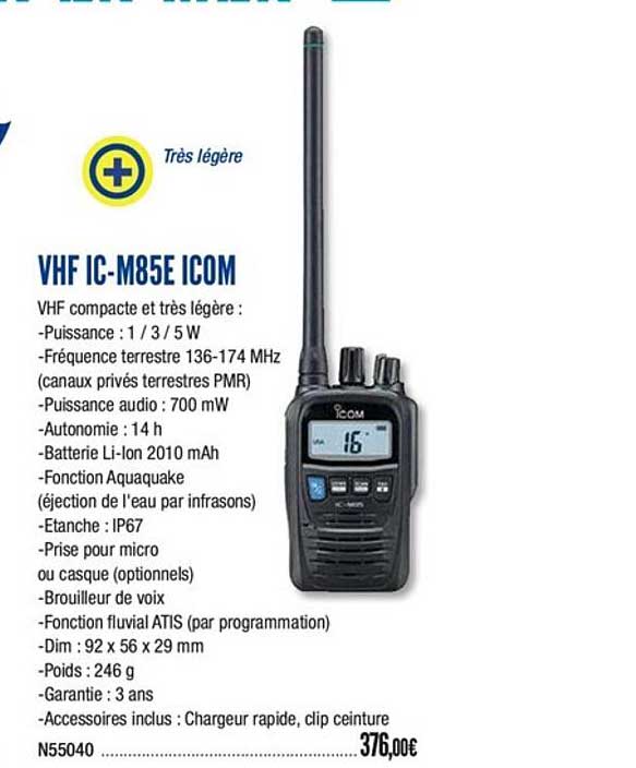 vhf ic m85e icom