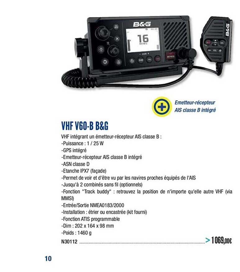 vhf v60 b b&g