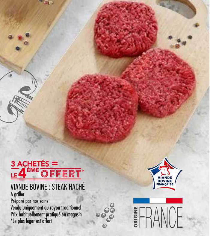 Viande Bovine : Steak Haché