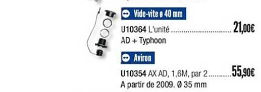 vide vite 40 mm aviron