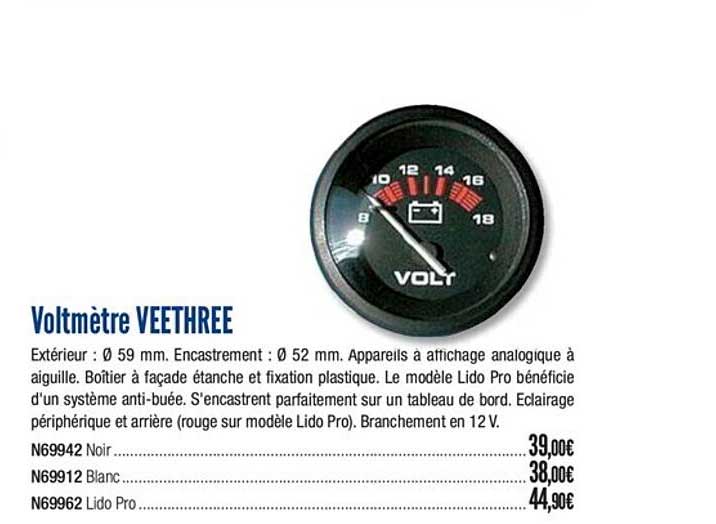 voltmètre veethree