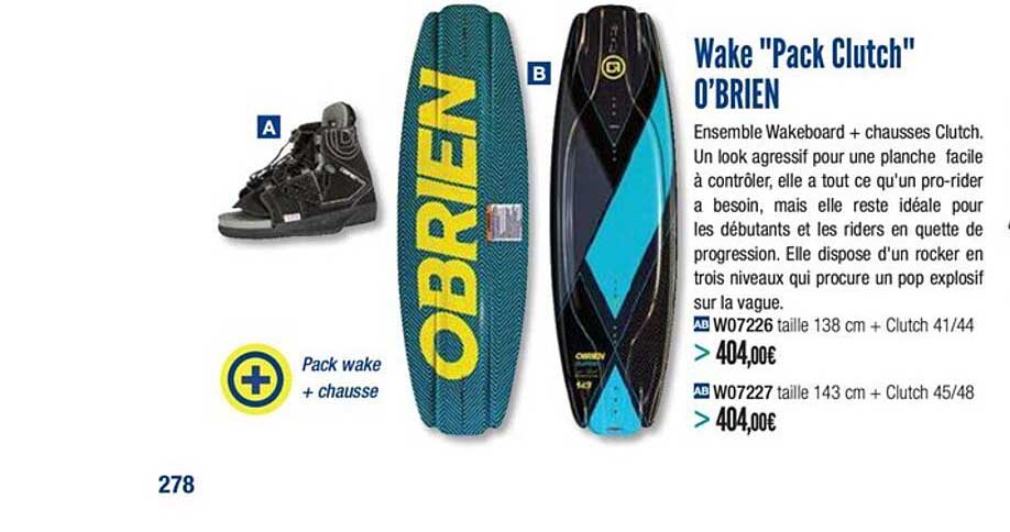 wake pack clutch o'brien
