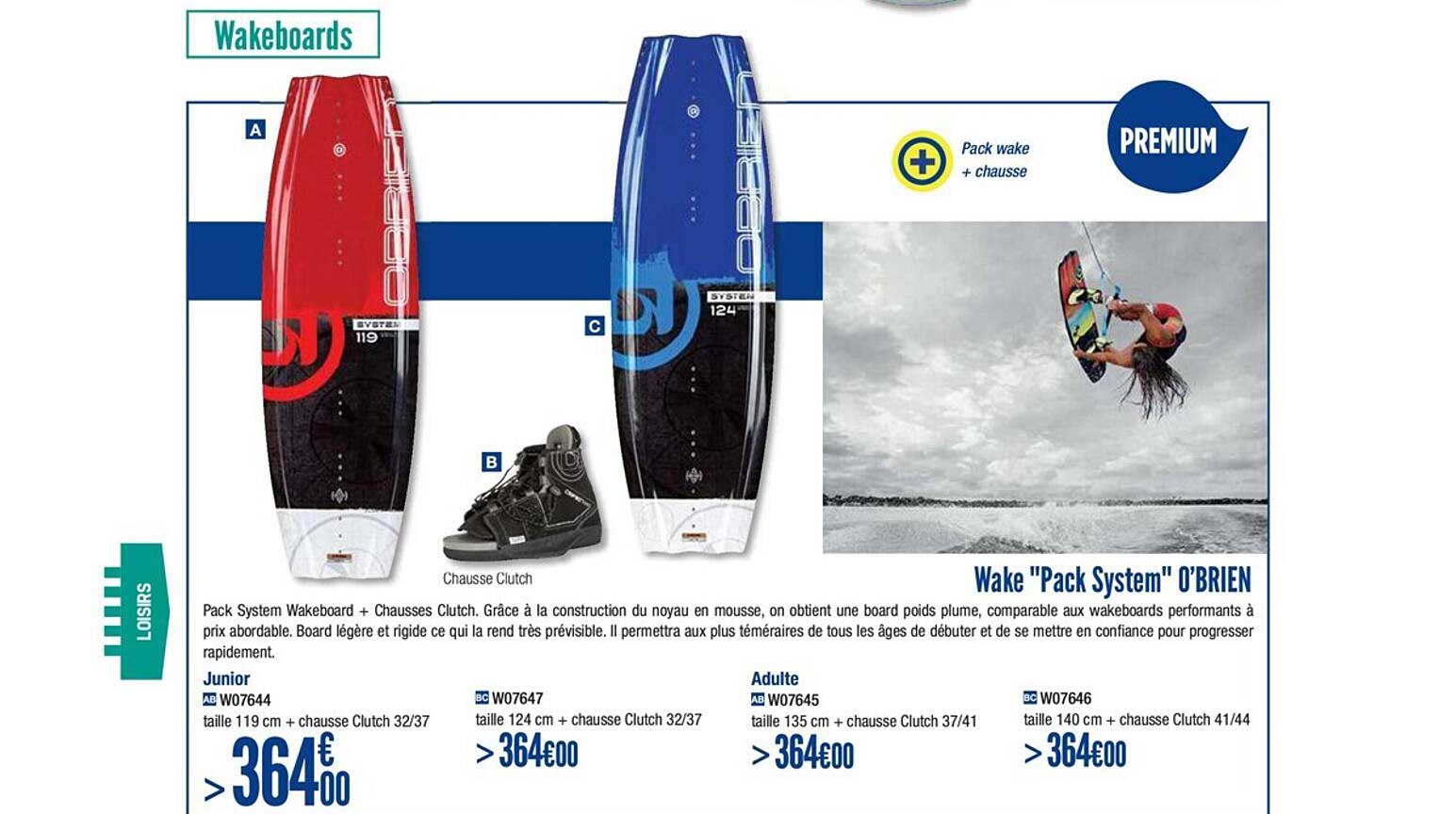 Wake Pack System O'brien