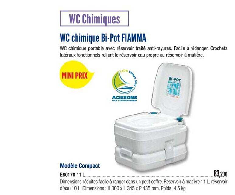 Wc Chimique Bi Pot Fiamma