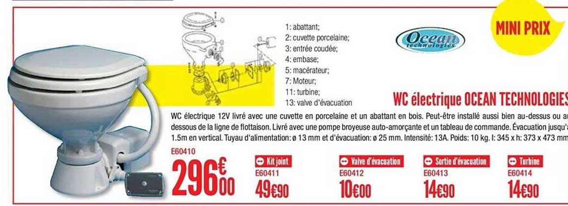 wc électrique océan technologies