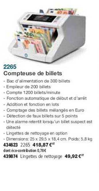 2265 compteuse de billets