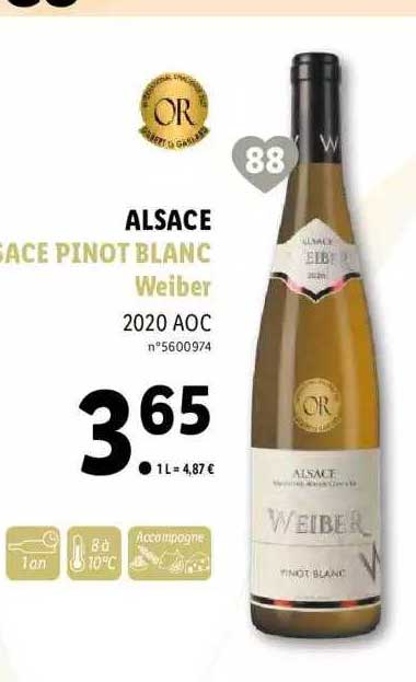 alsace pinot blanc weiber 2020 aoc