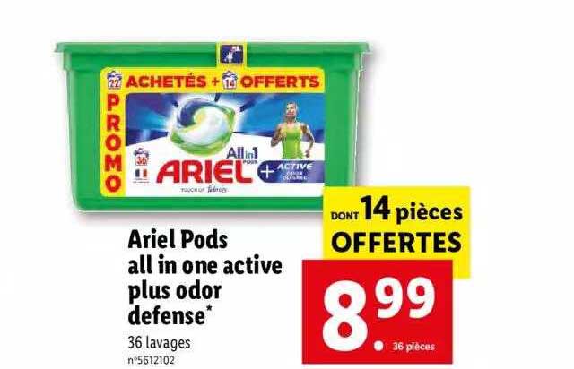 Ariel Pods All In One Active Plus Odor Defense