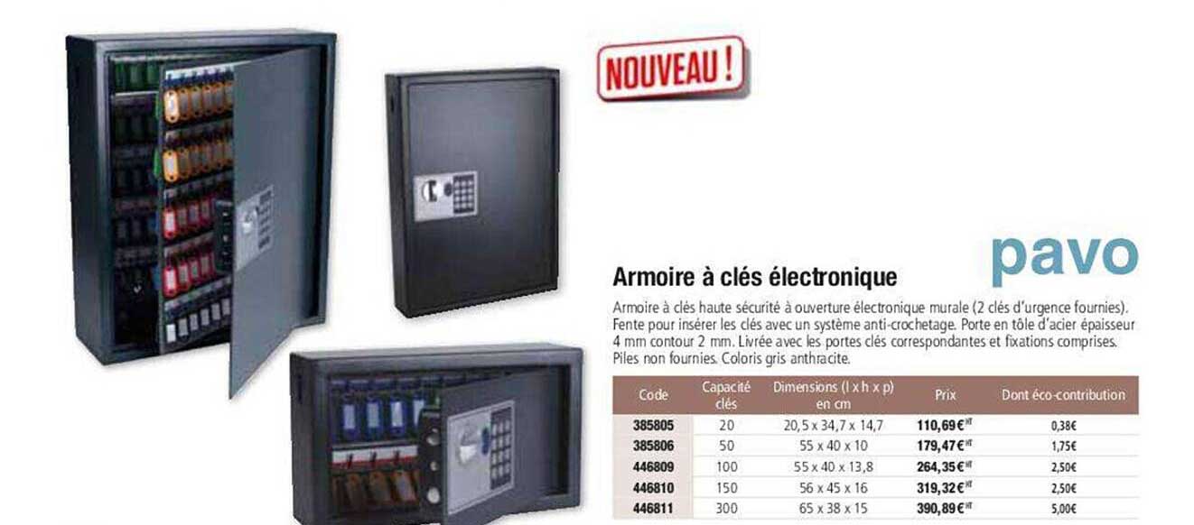 armoire à clés électronique pavo