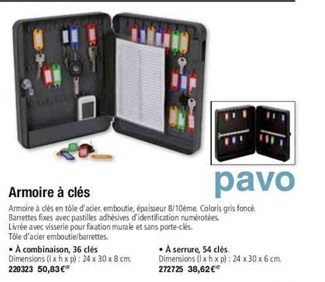 armoire à clés pavo