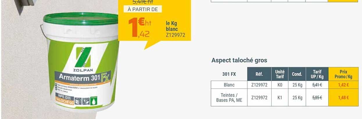 aspect taloché gros