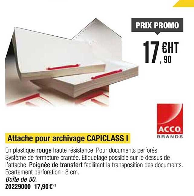 attache pour archivage capiclass i acco brands