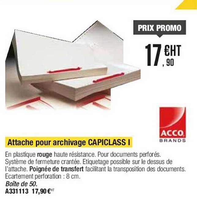 attache pour archivage capiclass i acco brands