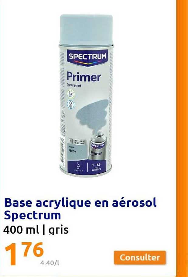 Base Acrylique En Aérosol Spectrum