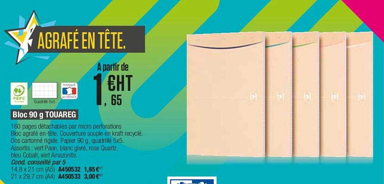 bloc 90 g touareg oxford