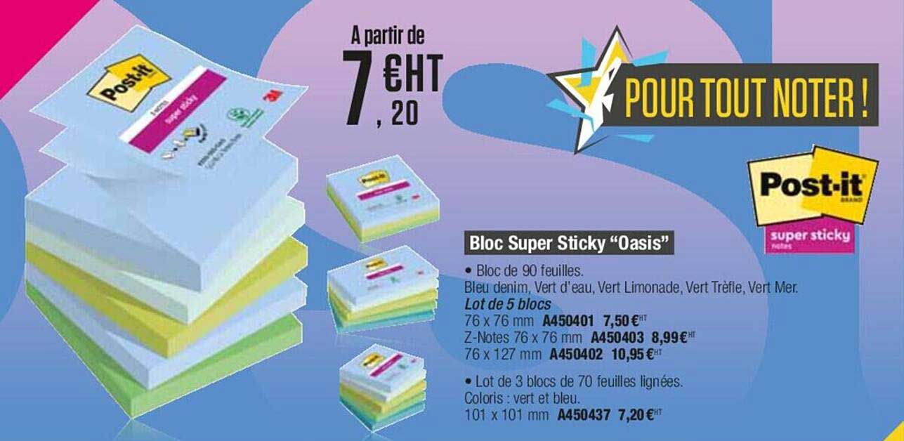 Bloc Super Sticky "oasis"