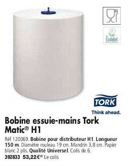 bobine essuie-mains tork matic h1
