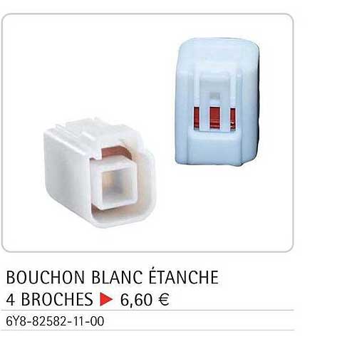 bouchon blanc étanche 4 broches