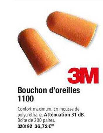 bouchon d'oreilles 3m 1100
