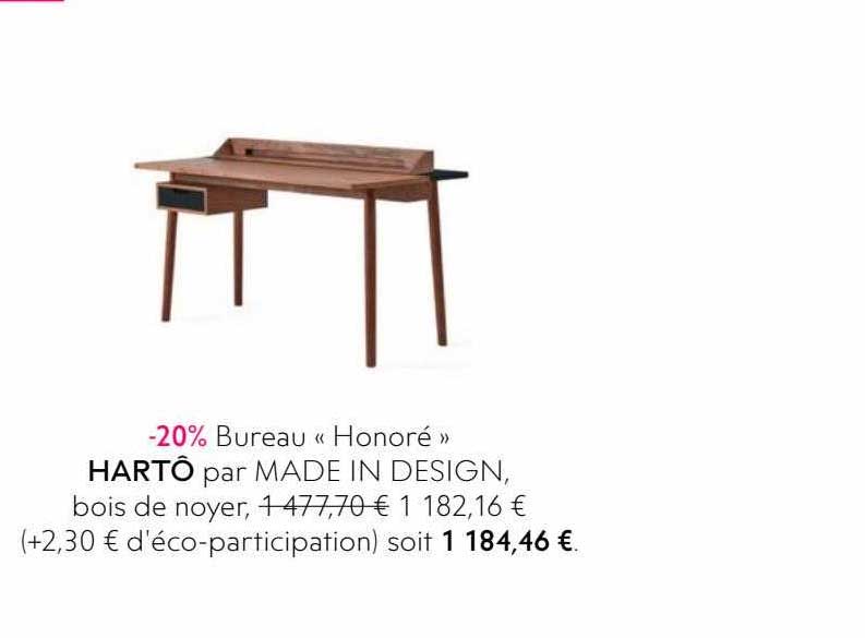 bureau «honoré» hartô par made in design
