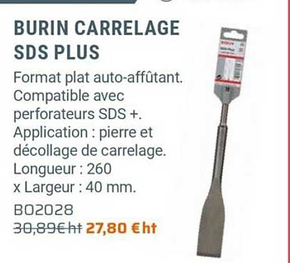 burin carrelage sds plus