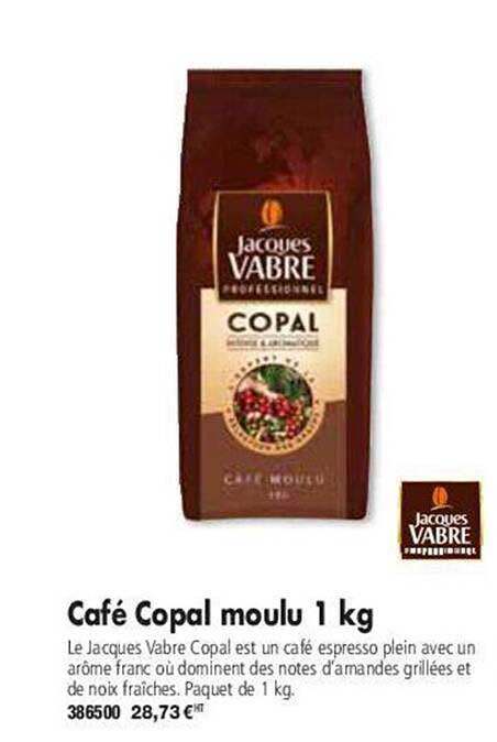 café copal moulu 1 kg jacques vabre