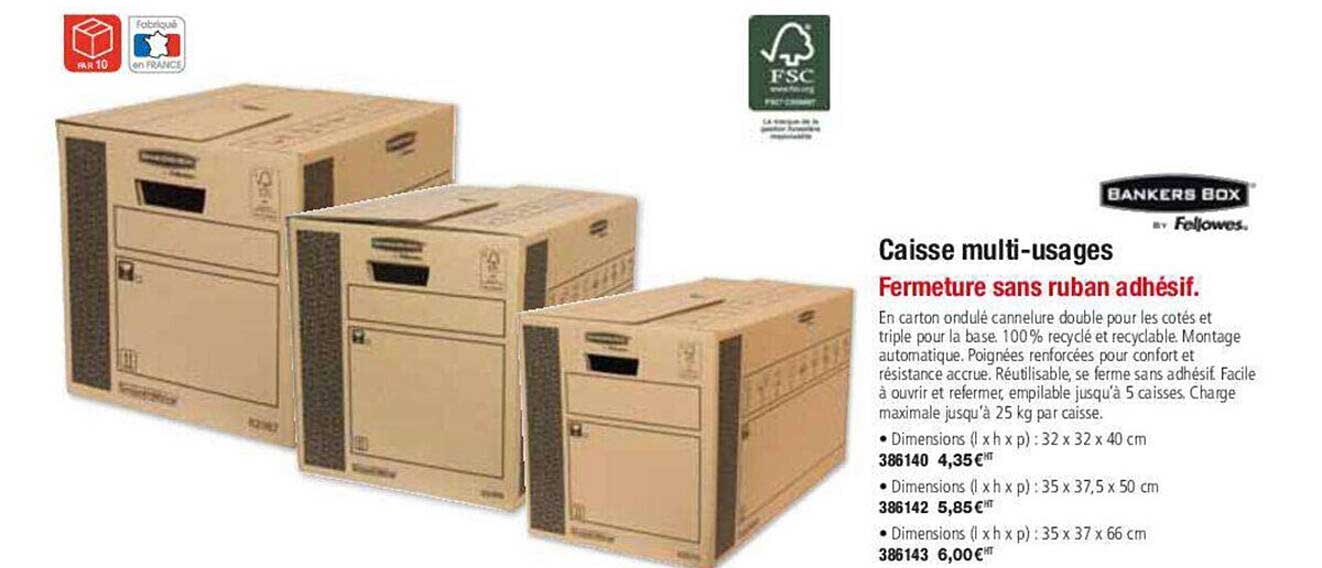 caisse multi-usages bankers box
