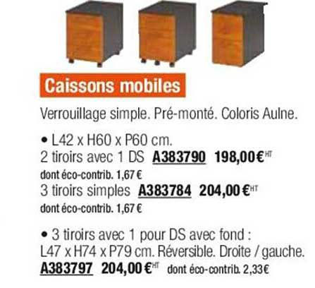 caissons mobiles