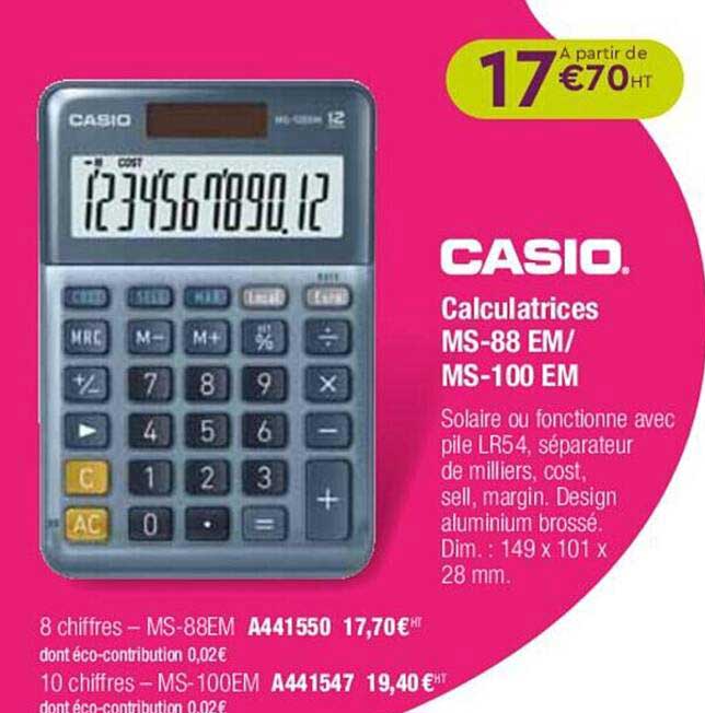 calculatrices ms-88 em-ms-100 em