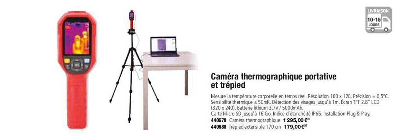 Caméra Thermographique Portative Et Trépied